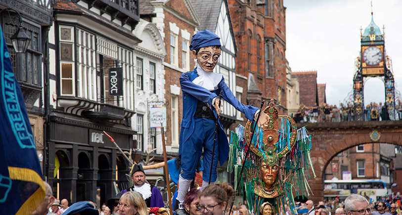 Midsummer watch parade in Chester