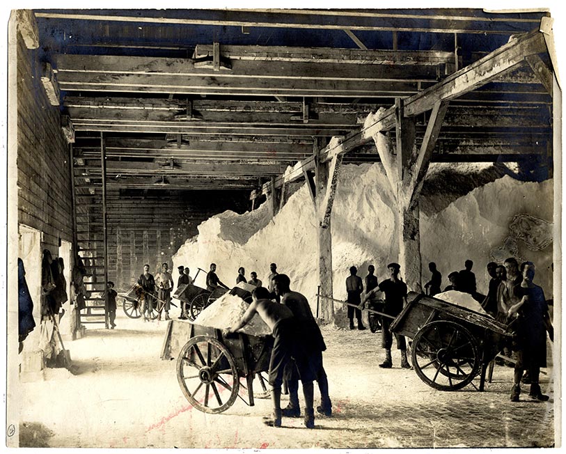 A photo of the salt industry from the archives