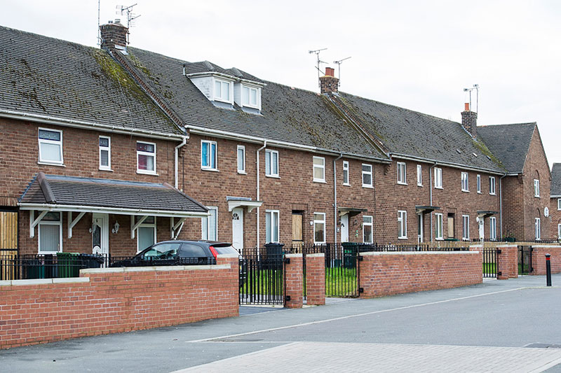 Houses in Blacon.