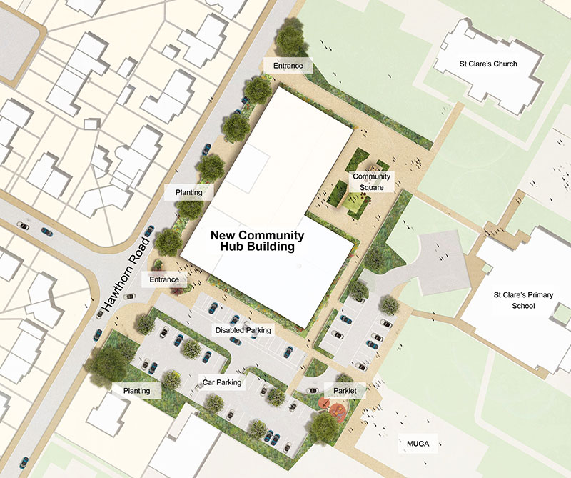 Community Centre illustrative masterplan