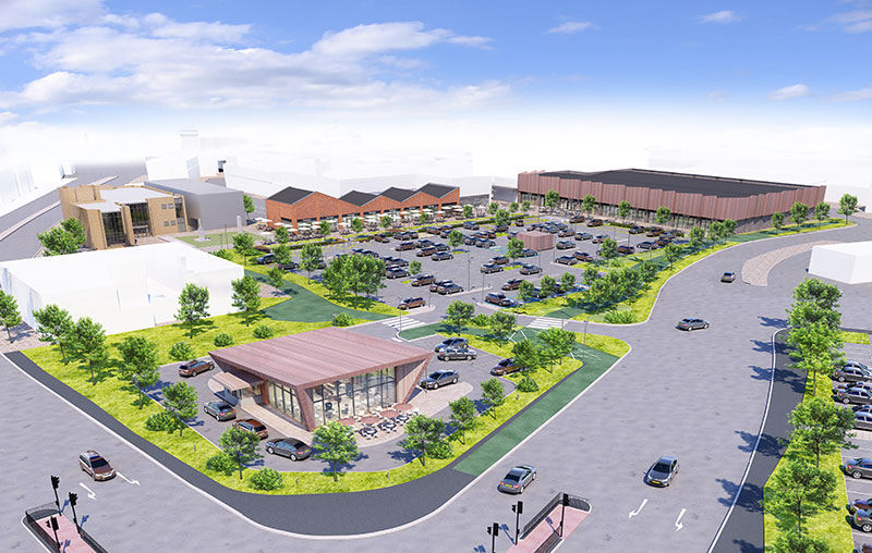 Artist impression of Winsford town centre 