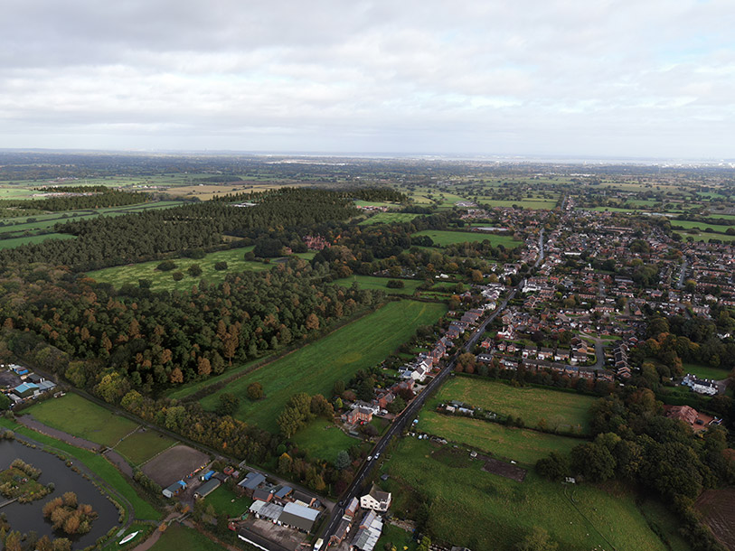 After view: vision of how Shotwick Park could look - village view