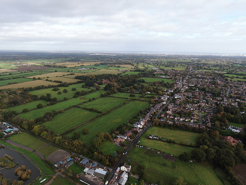 Current view of Shotwick Park - village view