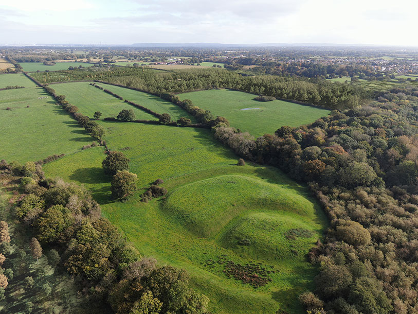 After view: vison of how Shotwick Park could look – view over Shotwich Castle