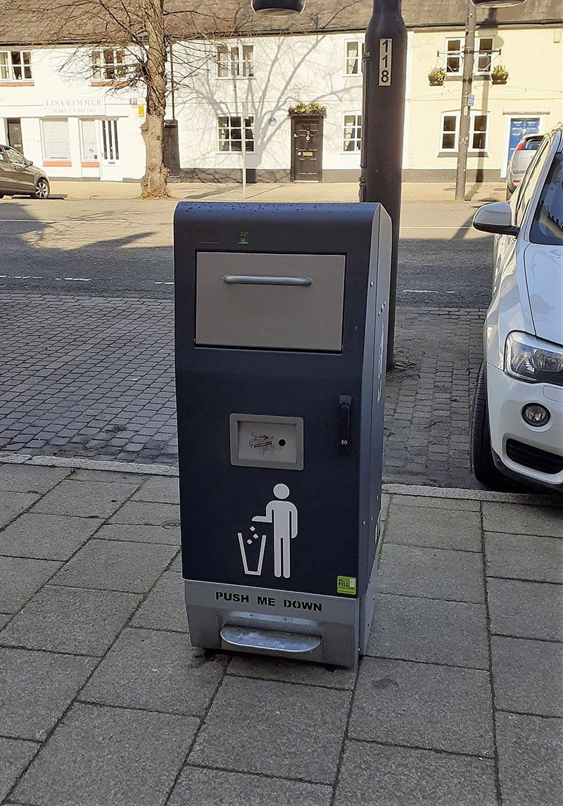Solar bin in Frodsham.